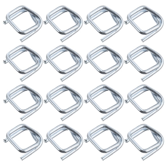Entireivity 50Pcs Strap Buckle Replacement Packaging Buckle Small Packing Buckle Metal Galvanized Rope Buckle