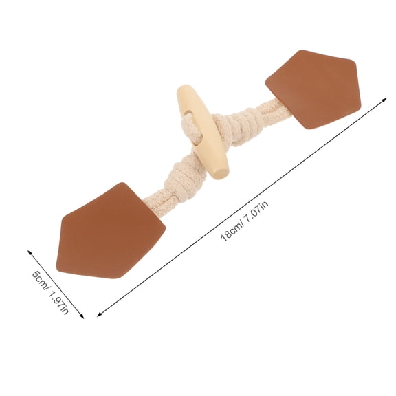 Entireivity 8 Pairs Toggle Buttons Coat Sewing Buttons Replacement Garment Buttons Decorative Coat Buttons