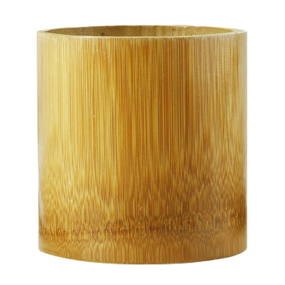 Entireivity Bamboo Flowerpot Bamboo Planter Bamboo Flower Holder Desktop Planter Desk Flowerpot