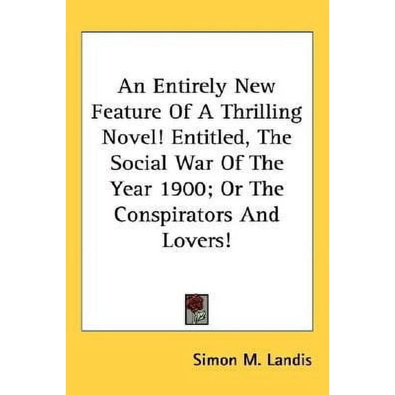 Entirely New Feature Of A Thrilling Nove