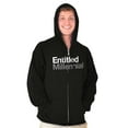 thumbnail image 1 of Entitled Millennial Funny Sarcastic Unisex Fleece Graphic Zip Up Hoodie Brisco Brands 2X, 1 of 5