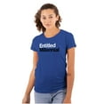 thumbnail image 1 of Entitled Millennial Funny Sarcastic Womens Slim Fit Graphic Tee Brisco Brands X, 1 of 5