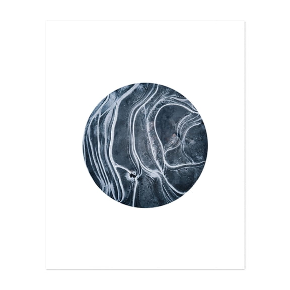 Entity Abstract, Black & White Scandinavian Texture Lines - Mixed Media Abstract Winter Geometric Nature Minimalist Water Space Unframed Wall Art Print 6 x 8 inches