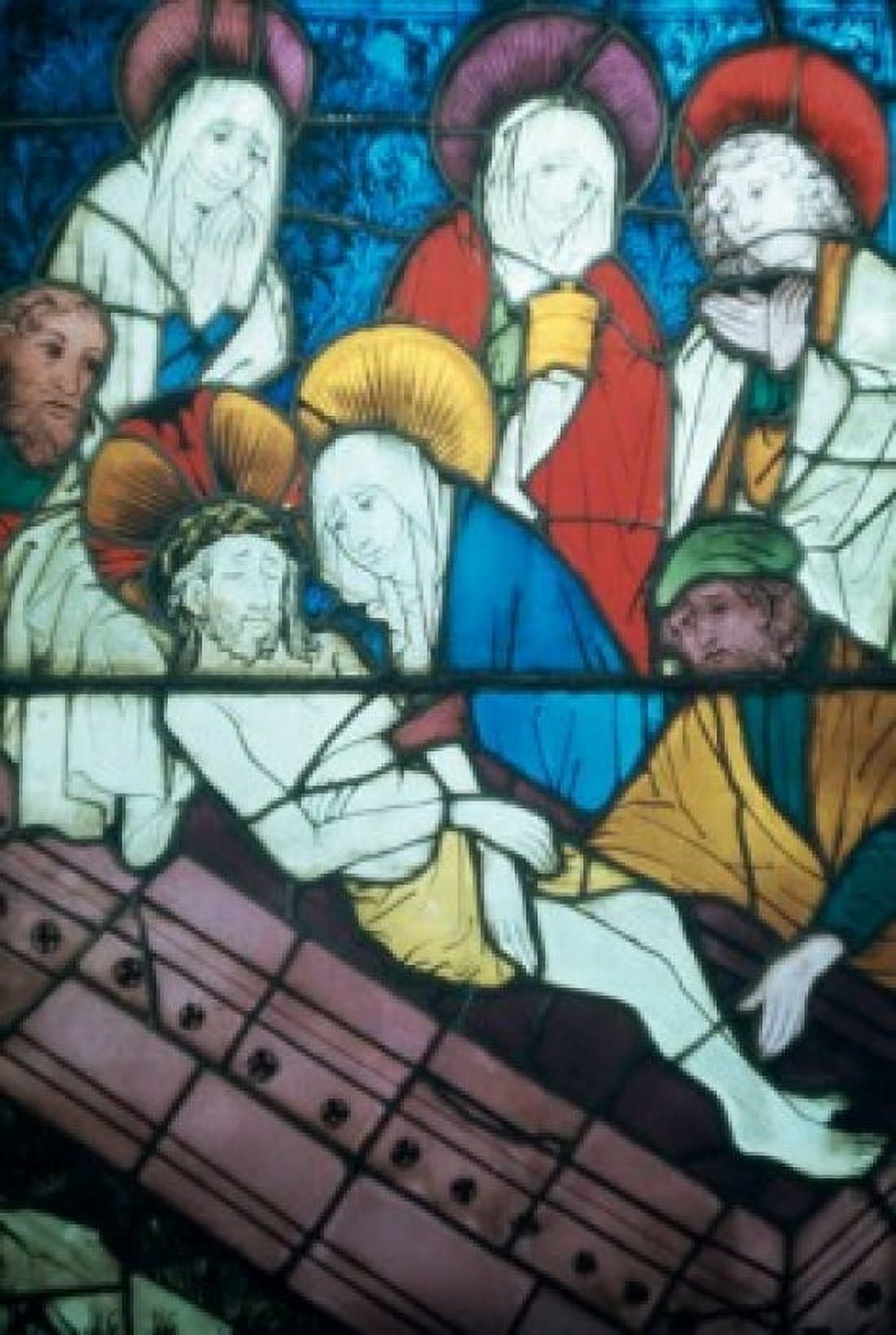 Entombment Panel Stained Glass Canvas Art - (18 x 24)