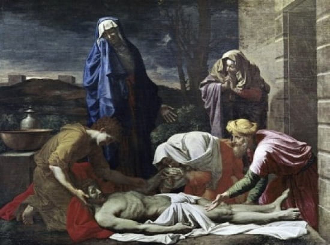 Entombment of Christ Nicolas Poussin (1594-1665 French) National Gallery Dublin Ireland Canvas Art - Nicolas Poussin (24 x 36)