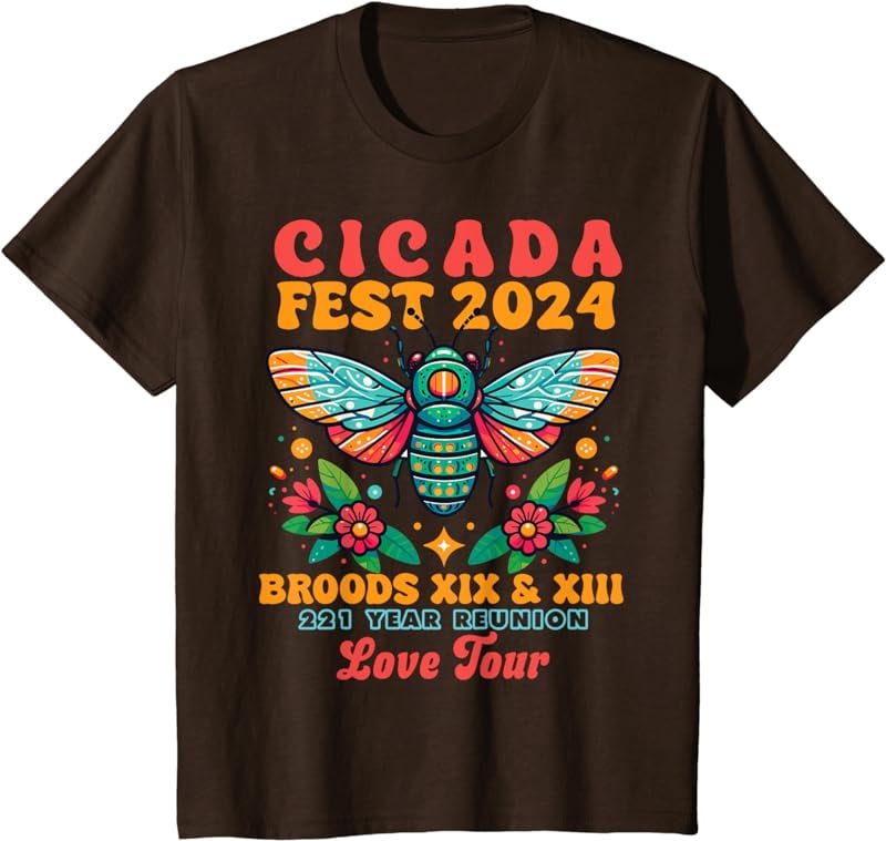 Entomology Cicada Lover Cicada Fest 2024 Broods XIX & XIII TShirt