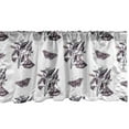 thumbnail image 1 of Ambesonne Entomology Valance Pack of 2, Butterflies Belladonnas, 54"X12", Eggplant Pale Seafoam, 1 of 4