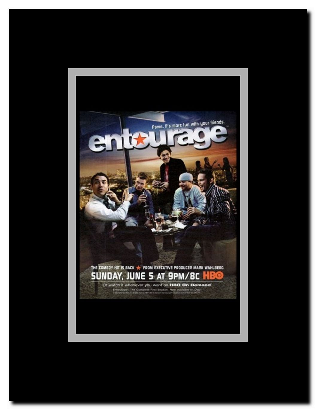 Entourage style A Framed Movie Poster