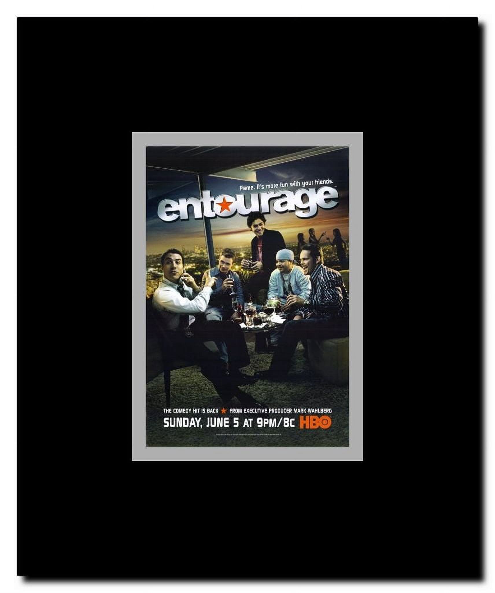 Entourage style B Framed Movie Poster
