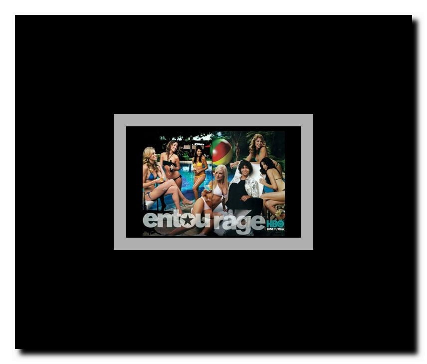 Entourage style H Framed Movie Poster