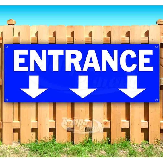 Entrance 13 oz Vinyl Banner With Metal Grommets