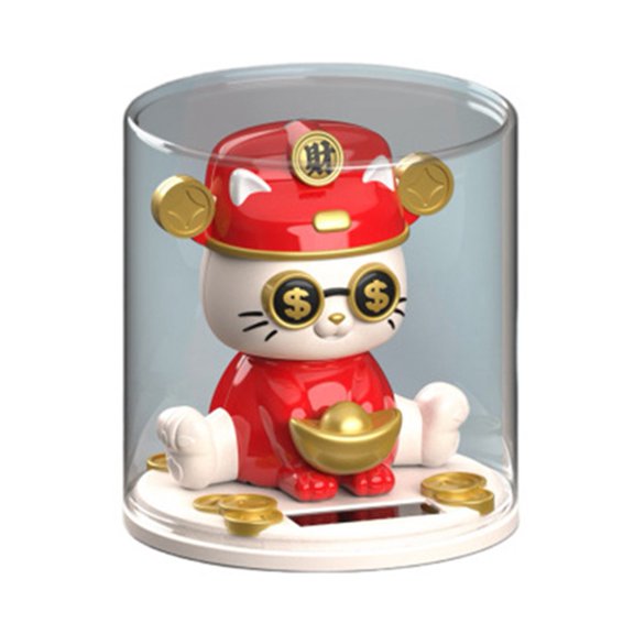 Entrance Decor Home Decoration Automatic Nodding Decor Prosperity Cat Decoration Long-Lasting Plastic Construction