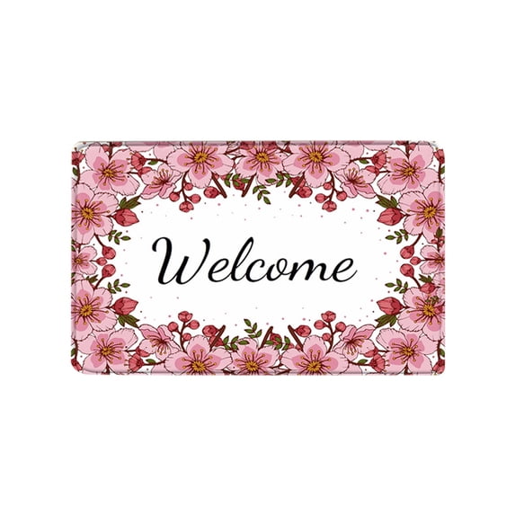 Entrance Door Mat, Absorbent Indoor Welcome Rug Non-Slip Floor Mat 16x24in for Front Door Entryway Mudroom and Daily Home Use