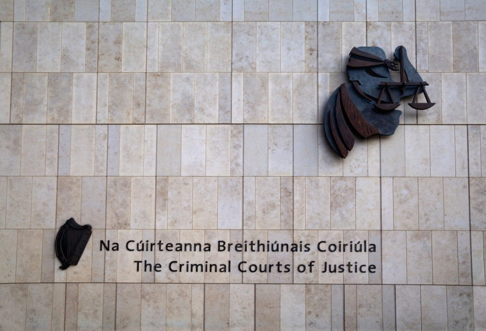 Entrance Facade of the Criminal Courts of JusticeDublin City Ireland Canvas Art - Panoramic Images (12 x 36)