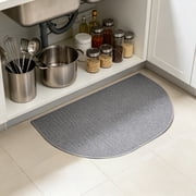 Entrance Floor Mat, Half Circle Door Rug with Dirt Catching Design, Non Slip Welcome Mat for Indoor Outdoor Home Entry Use