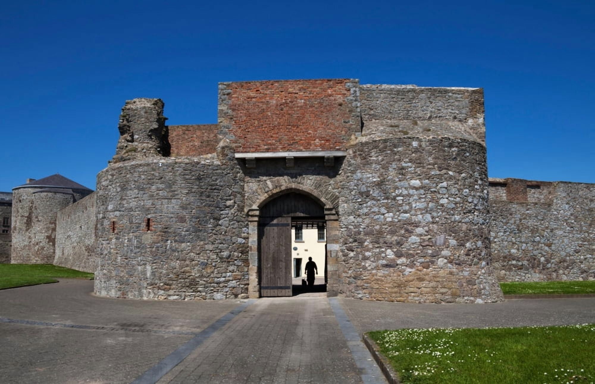 Entrance Gate King Johns Castle Dungarvan County Waterford Ireland Canvas Art - Panoramic Images (24 x 18)