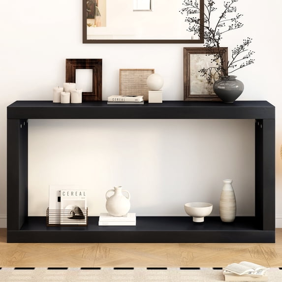 Entrance Hall Decor Table | Elevates Home Aesthetics, Simple to Install | MDF and Pine Wood Material | Stores Bags Neatly