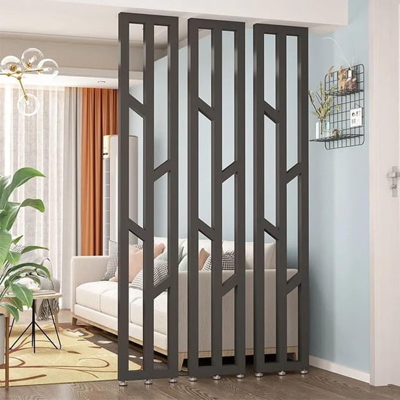 Entrance Hall Partition Screen Column Floor to Ceiling,Wall Partition Room Divider Floor,Column Decor Grille Adjustable Height,Space Separator Partition Column for Teahouse Coffee Shop Hotel