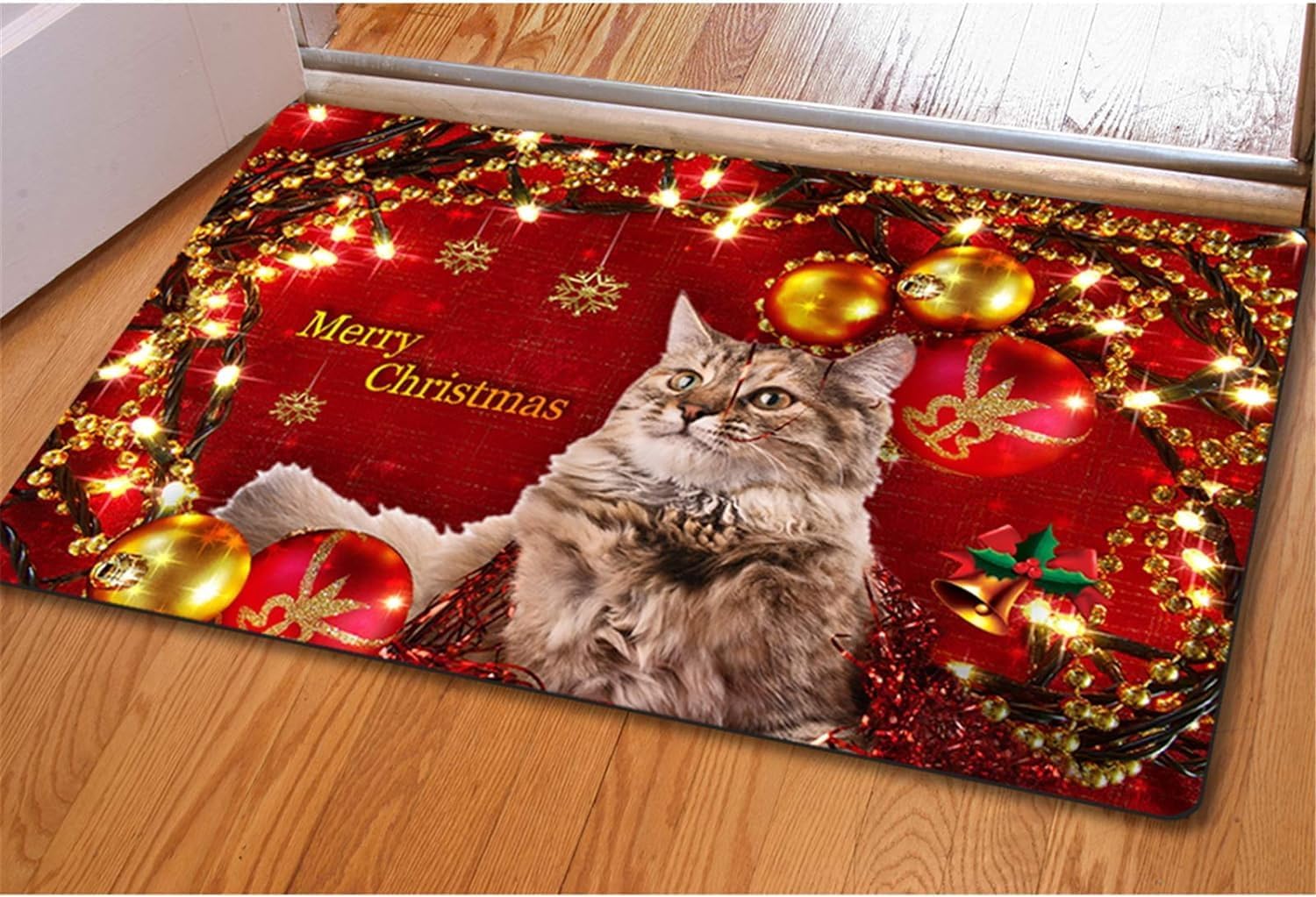 Entrance Mat Machine Washable Nonslip Doormat Entryway Rug Merry