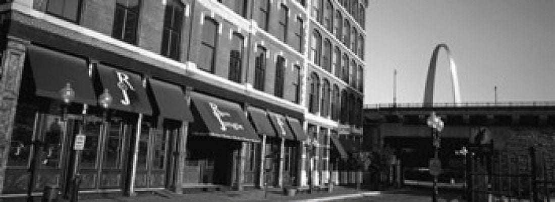 Entrance Of A Building Old Town St Louis Missouri USA Canvas Art - Panoramic Images (18 x 7)