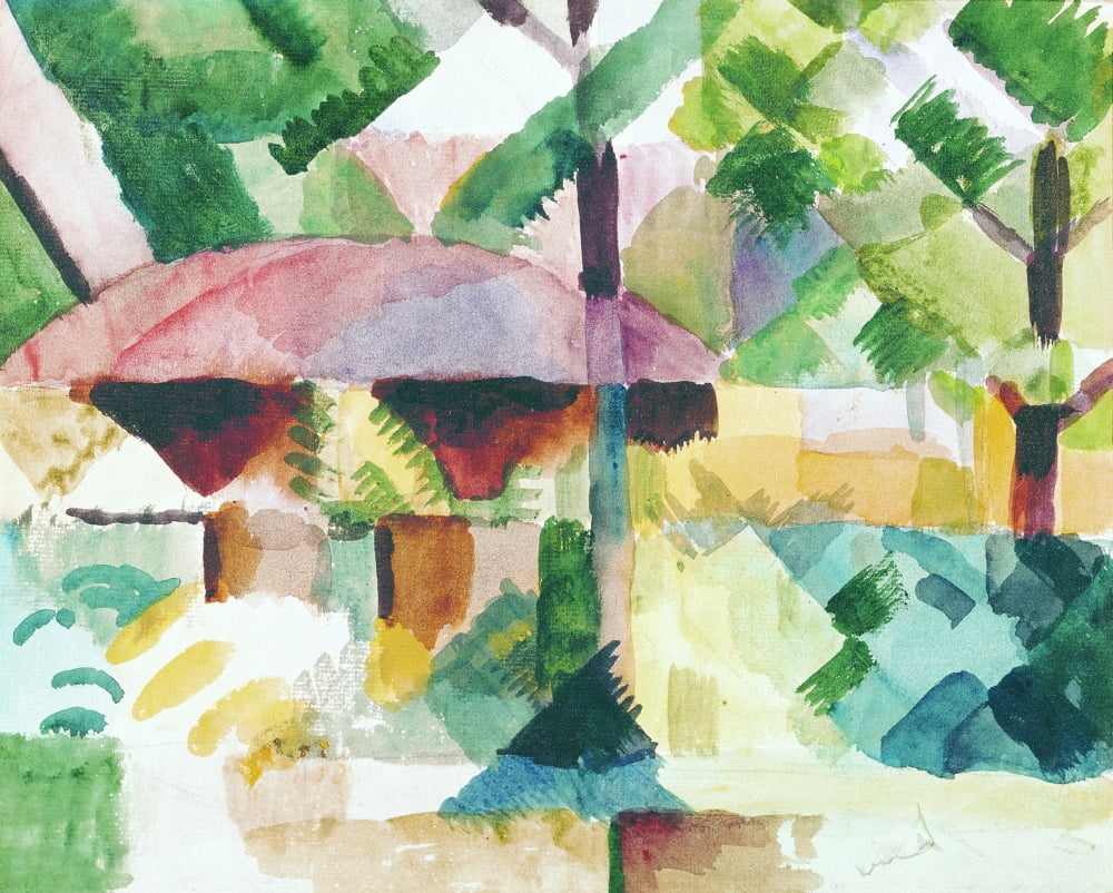 Entrance Of A Garden Canvas Art - (24 x 18)