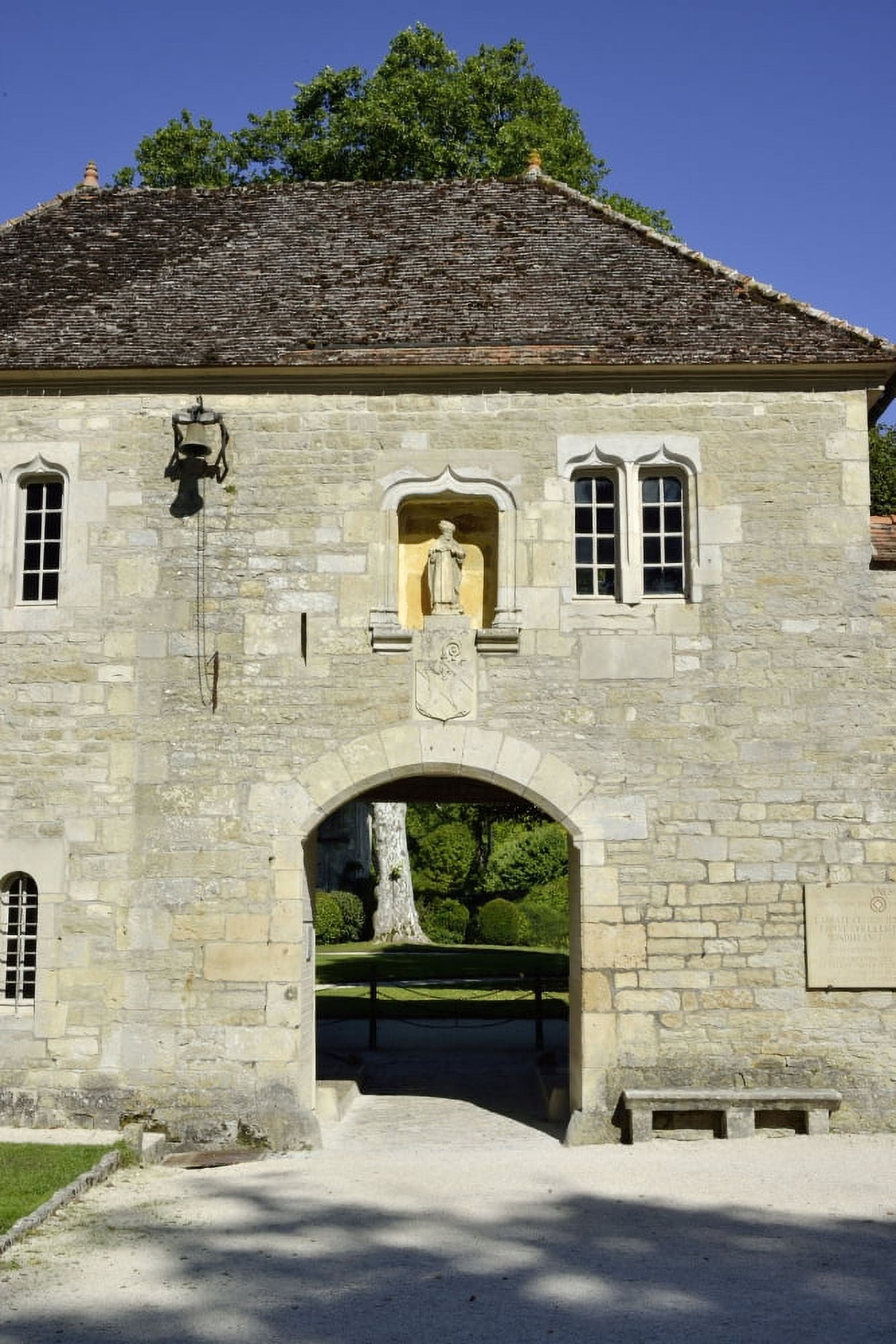 Entrance Of The Abbey Of Fontenay Canvas Art - (24 x 36)