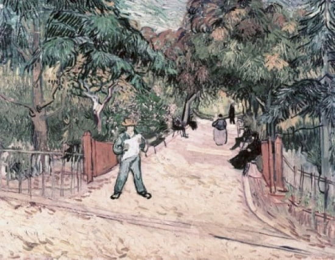Entrance to the Public Park in Arles 1888 Vincent van Gogh (1853-1890 Dutch) Oil on canvas Phillips Collection Washington DC USA Canvas Art - Vincent van Gogh (24 x 36)