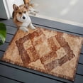 thumbnail image 1 of Entrance Runner Rug 2'x3',Beige Boho Non-slip Doormat for Indoor Outdoor Entrance,Ethnic Modern Geometric Abstract Art Western Throw Floor Mat for Front Door/Living Room/Bedroom/Bathroom/Kitchen, 1 of 9