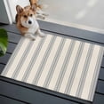 thumbnail image 1 of Entrance Runner Rug 2'x3', Blue Striped Non-slip Doormat for Indoor Outdoor Entrance, Modern Farmhouse Stripes Rustic Washable Throw Floor Mat for Front Door/Living Room/Bedroom/Bathroom/Kitchen, 1 of 9