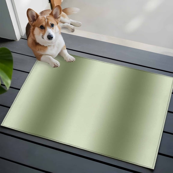 Entrance Runner Rug 2'x3',Sage Green Ombre Non-slip Doormat for Indoor Outdoor Entrance,Modern Abstract Art Farmhouse Gradient Throw Floor Mat for Front Door/Living Room/Bedroom/Bathroom/Kitchen