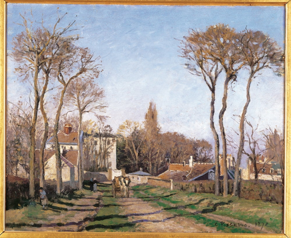 Entrance To The Village Of Voisins Canvas Art - (36 x 24)
