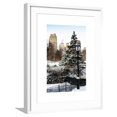 thumbnail image 1 of Art.com Entrance View to the Wollman Skating Rink of Central Park with a Snow Lamppost Art Print by Philippe Hugonnard, White Frame Wall Art, 23" x 29", 1 of 5