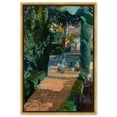 Entrance With Fountain Impressionism Classic Landscape Canvas Wall Art