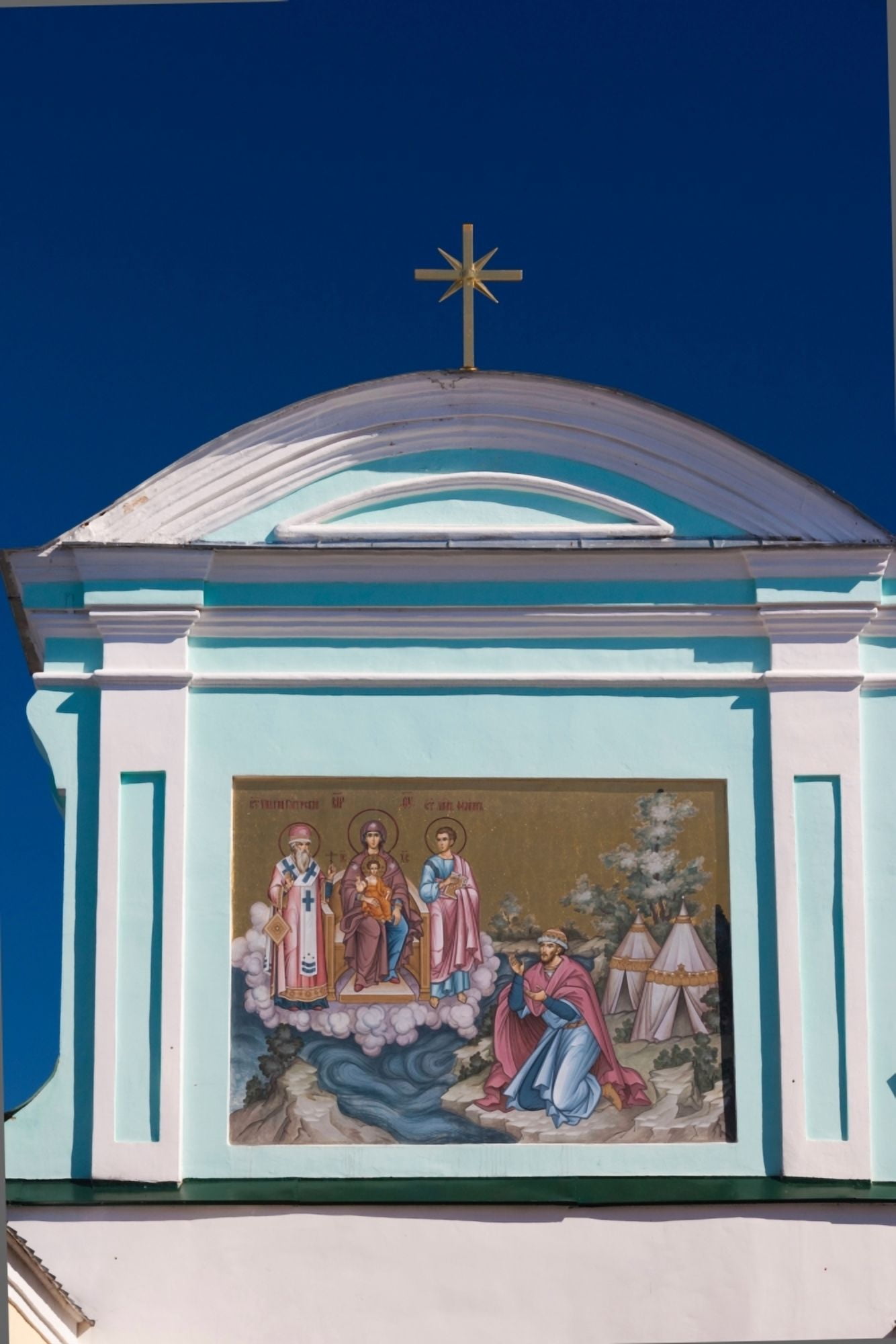 Entrance gate detail Monastery of St Ipaty Kostroma Russia Canvas Art - Panoramic Images (36 x 12)