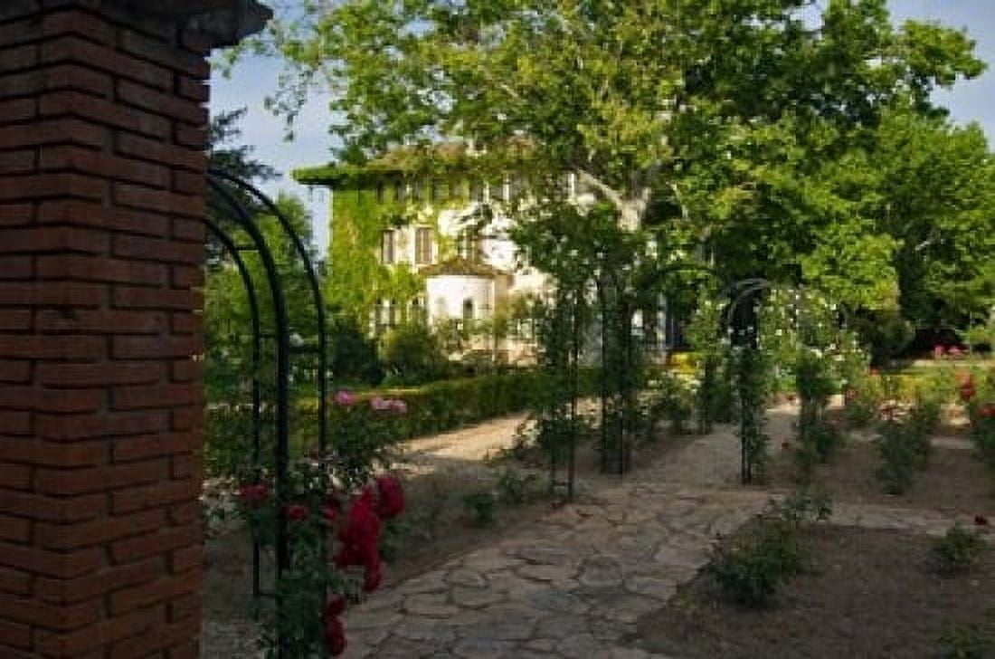 Entrance gate to Cordorniu Winery Catalonia Spain Canvas Art - Janis Miglavs DanitaDelimont (24 x 15)