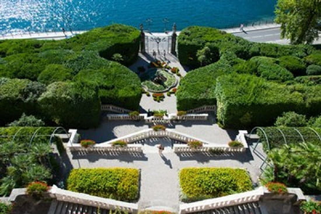 Entrance of a villa Villa Carlotta Tremezzo Lake Como Lombardy Italy Canvas Art - Panoramic Images (36 x 24)