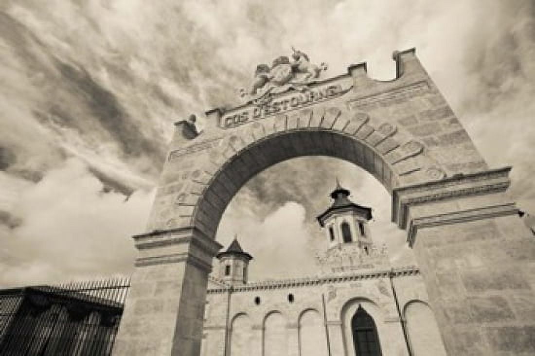 Entrance of a winery Chateau Cos dEstournel St-Estephe Haut Medoc Gironde Aquitaine France Canvas Art - Panoramic Images (36 x 24)