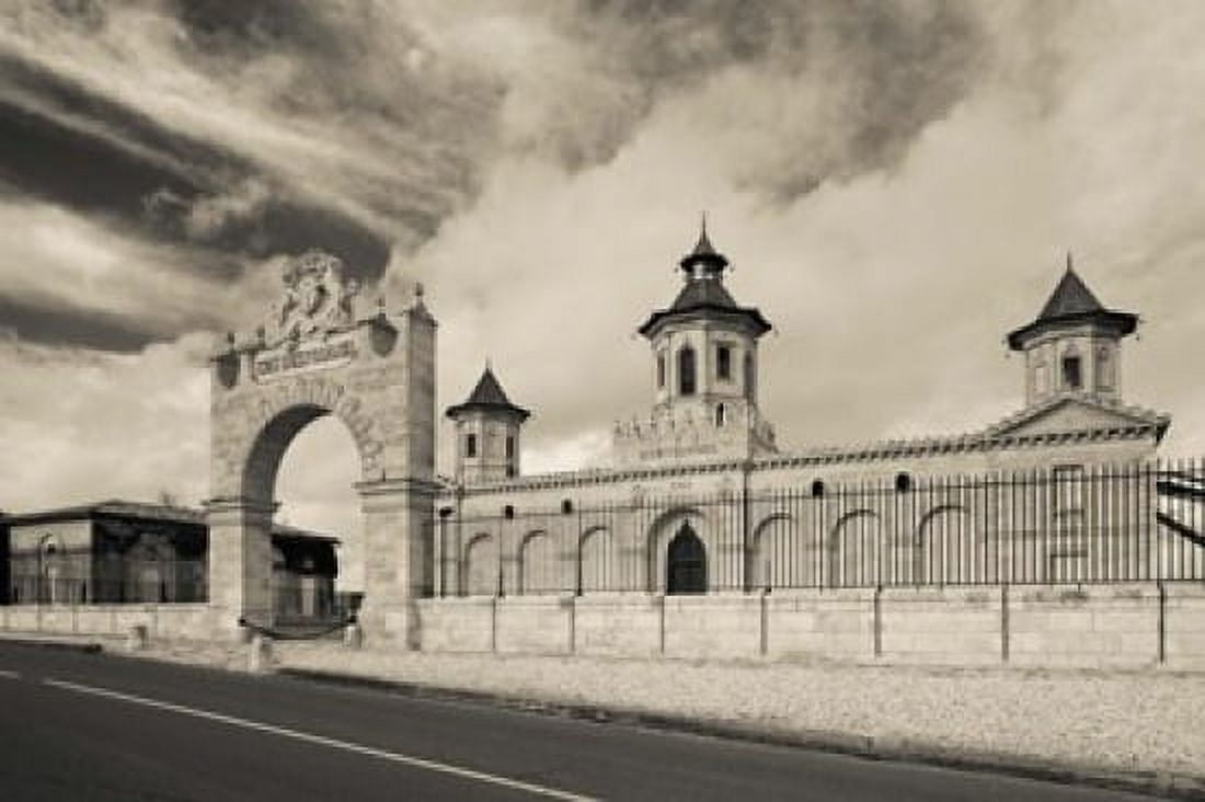 Entrance of a winery Chateau Cos dEstournel St-Estephe Haut Medoc Gironde Aquitaine France Canvas Art - Panoramic Images (36 x 24)