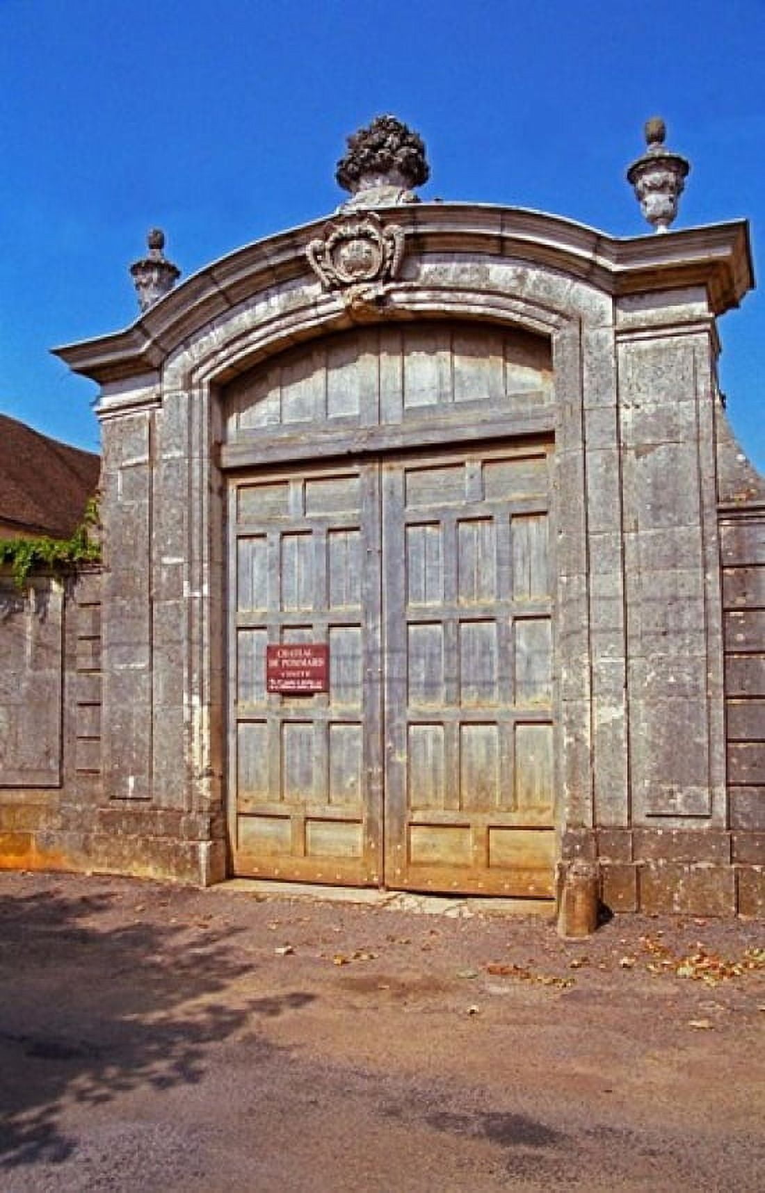 Entrance to Chateau de Pommard France Canvas Art - Per Karlsson DanitaDelimont (18 x 28)
