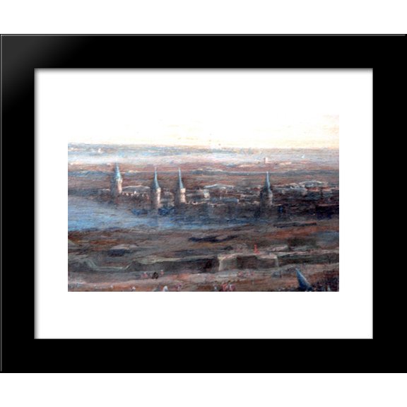 Entrance to La Rochelle harbour Claude Lorrain 20x24 Framed Art Print by Claude Lorrain