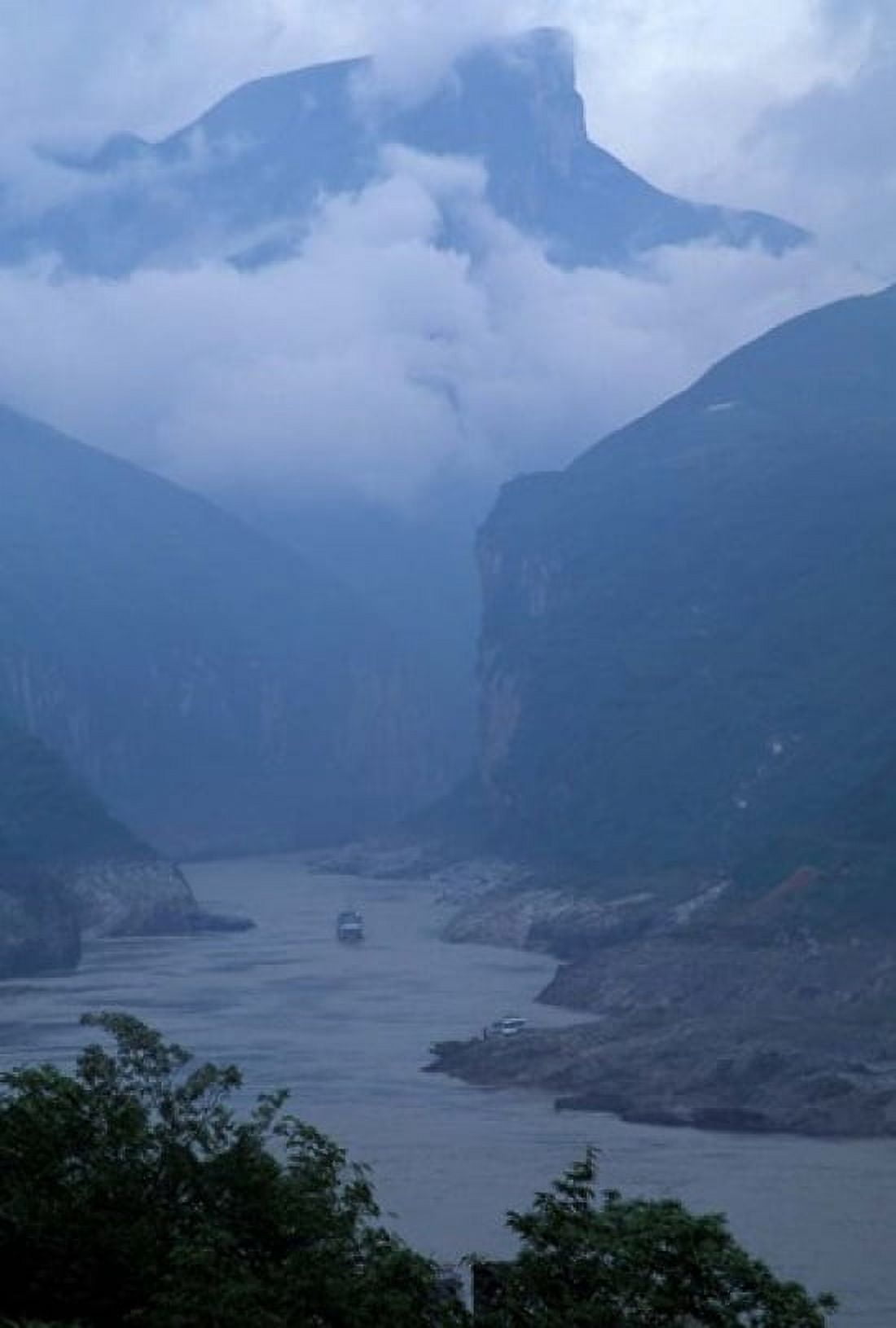 Entrance to Qutang Gorge Three Gorges Yangtze River China Canvas Art - Keren Su DanitaDelimont (24 x 35)