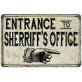 thumbnail image 1 of Entrance to Sherriff's Office Vintage Look Chic 8 x 12 High Gloss Metal 208120020162, 1 of 1