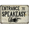 thumbnail image 1 of Entrance to Speakeasy Vintage Look Chic 8 x 12 High Gloss Metal 208120020151, 1 of 8
