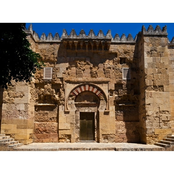 Entrance to the 10th Century Mezquita Mosque Cordoba City Province of Cordoba Andalucia Spain Poster Print (24 x 18)