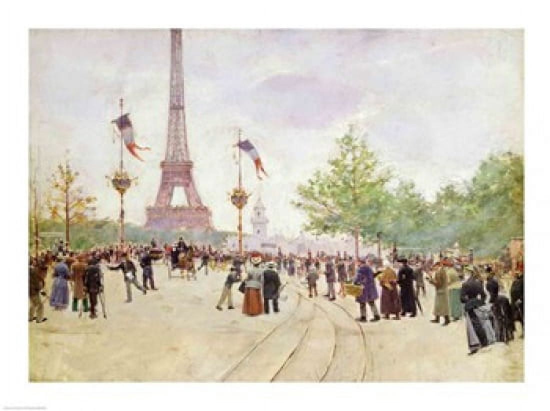 Entrance to the Exposition Universelle 1889 Canvas Art - Jean Beraud (24 x 18)