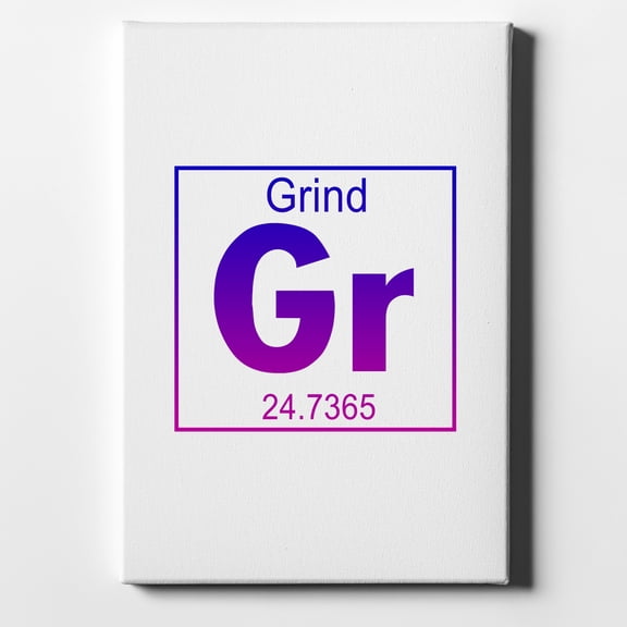 Entrepreneur Grind GR Element - 8" x 10" - Decorative Canvas Wall Art - White Edge - 5/8" Gallery Wrapped
