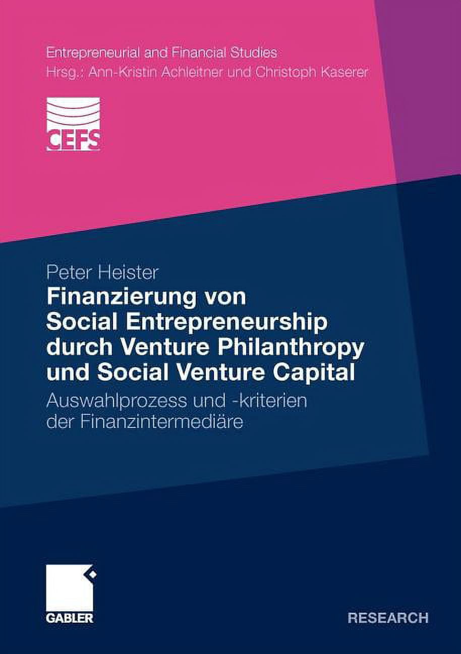 Entrepreneurial and Financial Studies Finanzierung Von Social ...