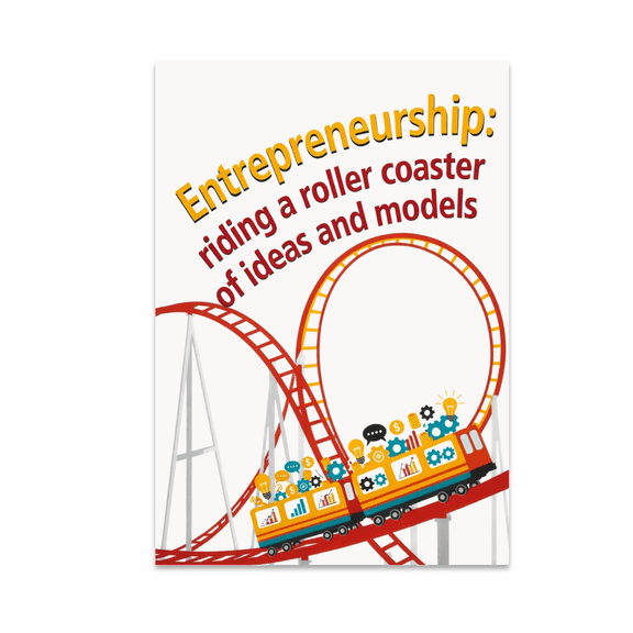 Entrepreneurship Roller Coaster Art - Business Enthusiast - 13x19 Poster Print
