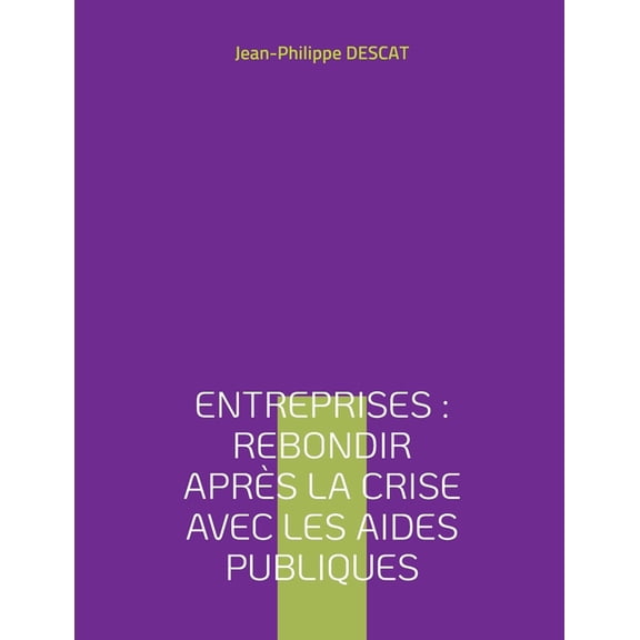 Entreprises: rebondir aprs la crise avec les aides publiques, (Paperback)
