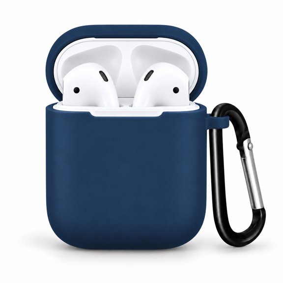 Entro Apple Shockproof Earbud Case with Keychain, Navy